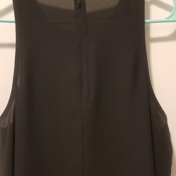 LIKE NEW Women's Express XS Black Boho Fringe Tank - Picture 3 of 14